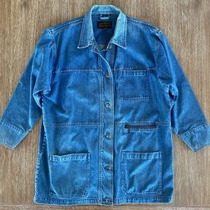 Vintage Eddie Bauer Denim Chore Jacket Jean Jacket